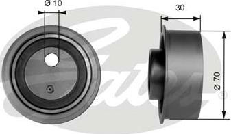 Gates T41041 - Tensioner Pulley, timing belt autospares.lv