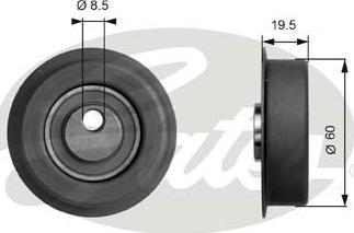 Gates T41053 - Tensioner Pulley, timing belt autospares.lv