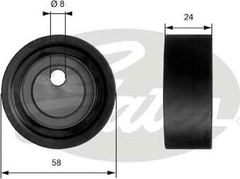 Gates T41064 - Tensioner Pulley, timing belt autospares.lv