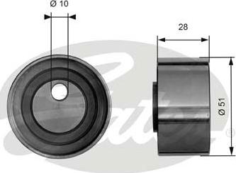 Gates T41065 - Tensioner Pulley, timing belt autospares.lv