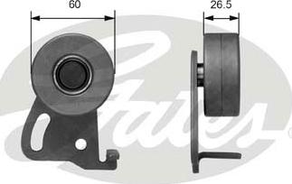 Gates T41088 - Tensioner Pulley, timing belt autospares.lv