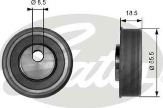 Gates T41038 - Tensioner Pulley, timing belt autospares.lv