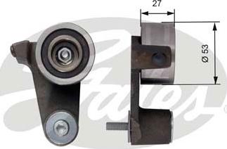 Gates T41165 - Tensioner Pulley, timing belt autospares.lv