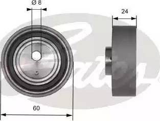 Gates T41187 - Tensioner Pulley, timing belt autospares.lv