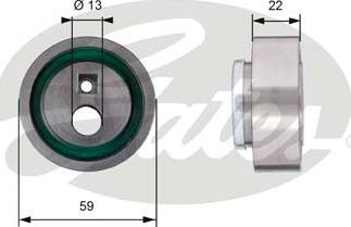 Gates T41129 - Tensioner Pulley, timing belt autospares.lv
