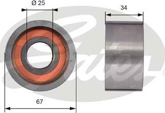 Gates T41178 - Deflection / Guide Pulley, timing belt autospares.lv