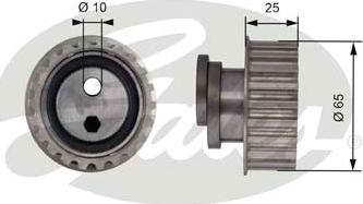 Gates T41172 - Tensioner Pulley, timing belt autospares.lv