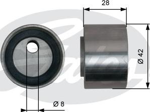 Gates T41305 - Tensioner Pulley, timing belt autospares.lv
