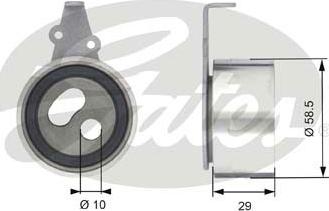 Gates T41303 - Tensioner Pulley, timing belt autospares.lv