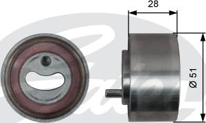 Gates T41319 - Tensioner Pulley, timing belt autospares.lv