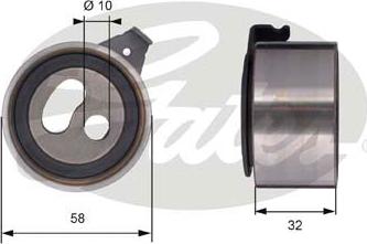 Gates T41296 - Tensioner Pulley, timing belt autospares.lv