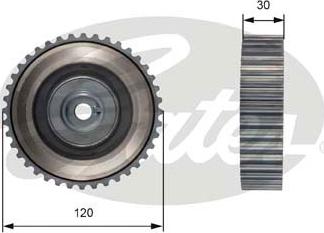 Gates T41255 - Deflection / Guide Pulley, timing belt autospares.lv