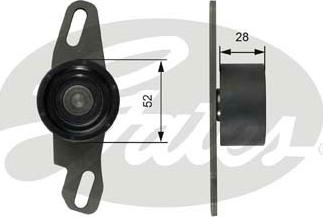 Gates T41251 - Tensioner Pulley, timing belt autospares.lv