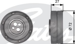 Gates T41217 - Tensioner Pulley, timing belt autospares.lv