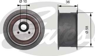 Gates T41228 - Deflection / Guide Pulley, timing belt autospares.lv