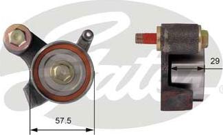 Gates T41272 - Tensioner Pulley, timing belt autospares.lv