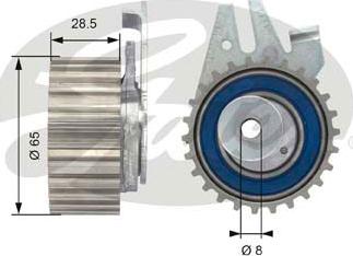 Gates T43044 - Tensioner Pulley, timing belt autospares.lv