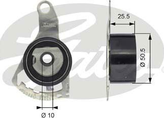 Gates T43056 - Tensioner Pulley, timing belt autospares.lv