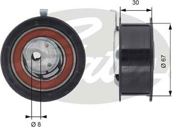 Gates T43069 - Tensioner Pulley, timing belt autospares.lv