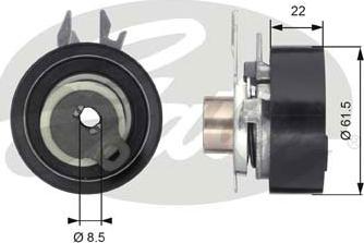 Gates T43061 - Tensioner Pulley, timing belt autospares.lv