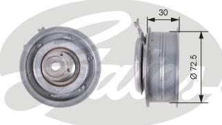 Gates T43010 - Tensioner Pulley, timing belt autospares.lv