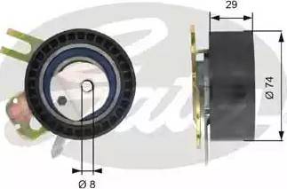 Gates T43013 - Tensioner Pulley, timing belt autospares.lv