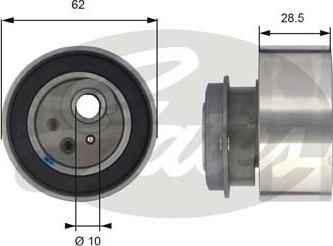 Gates T43087 - Tensioner Pulley, timing belt autospares.lv