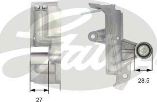 Gates T43028 - Vibration Damper, timing belt autospares.lv