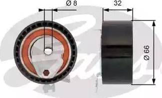 Gates T43168 - Tensioner Pulley, timing belt autospares.lv