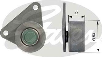 Gates T42097 - Deflection / Guide Pulley, timing belt autospares.lv