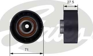 Gates T42047 - Deflection / Guide Pulley, timing belt autospares.lv