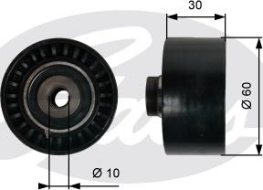 Gates T42065 - Deflection / Guide Pulley, timing belt autospares.lv