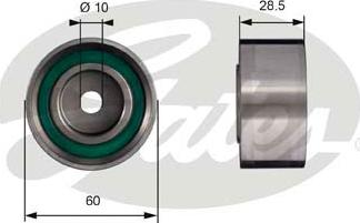 Gates T42015 - Deflection / Guide Pulley, timing belt autospares.lv