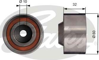 Gates T42017 - Deflection / Guide Pulley, timing belt autospares.lv