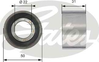 Gates T42087 - Deflection / Guide Pulley, timing belt autospares.lv