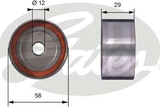 Gates T42025 - Deflection / Guide Pulley, timing belt autospares.lv