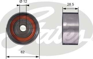 Gates T42027 - Deflection / Guide Pulley, timing belt autospares.lv