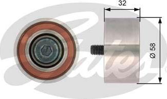 Gates T42141 - Deflection / Guide Pulley, timing belt autospares.lv