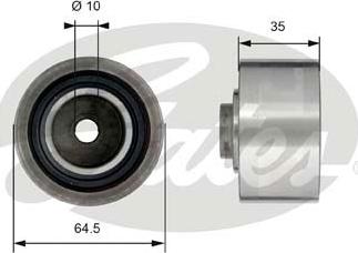 Gates T42153 - Deflection / Guide Pulley, timing belt autospares.lv