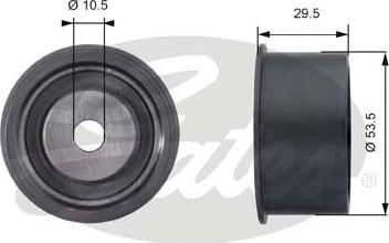 Gates T42165 - Deflection / Guide Pulley, timing belt autospares.lv