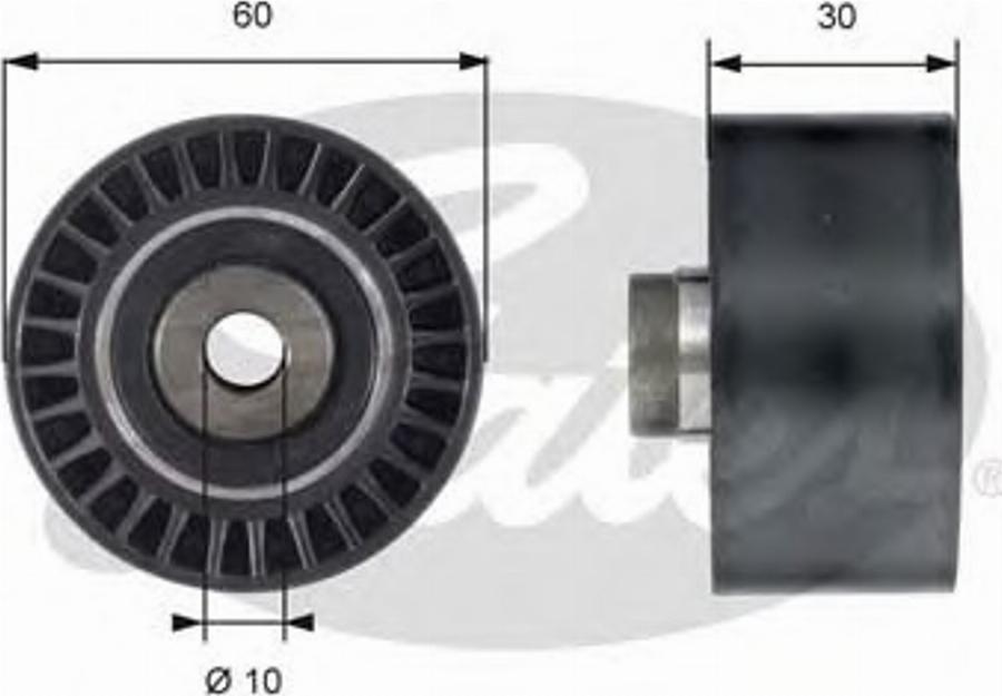 Gates T42161 - Deflection / Guide Pulley, timing belt autospares.lv