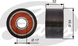 Gates T42167 - Deflection / Guide Pulley, timing belt autospares.lv