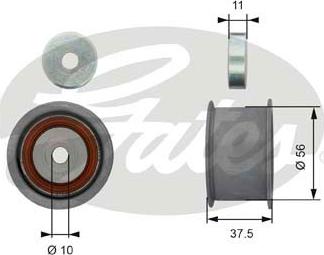 Gates T42174 - Deflection / Guide Pulley, timing belt autospares.lv