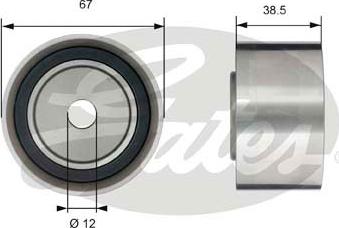 Gates T42173 - Deflection / Guide Pulley, timing belt autospares.lv