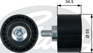 Gates T42218 - Deflection / Guide Pulley, timing belt autospares.lv