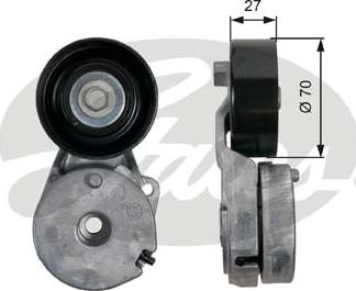 Gates T39162 - Belt Tensioner, v-ribbed belt autospares.lv