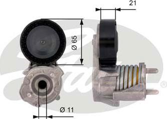 Gates T39118 - Belt Tensioner, v-ribbed belt autospares.lv