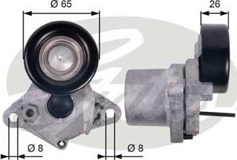 Gates T39123 - Belt Tensioner, v-ribbed belt autospares.lv