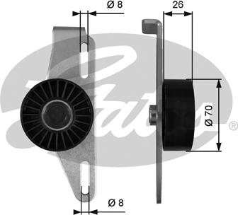 Gates T39393 - Belt Tensioner, v-ribbed belt autospares.lv