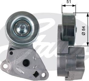 Gates T39248 - Belt Tensioner, v-ribbed belt autospares.lv